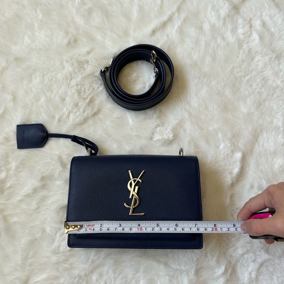 Saint Laurent Sunset Satchel Leather Bag - Picture 9 of 14